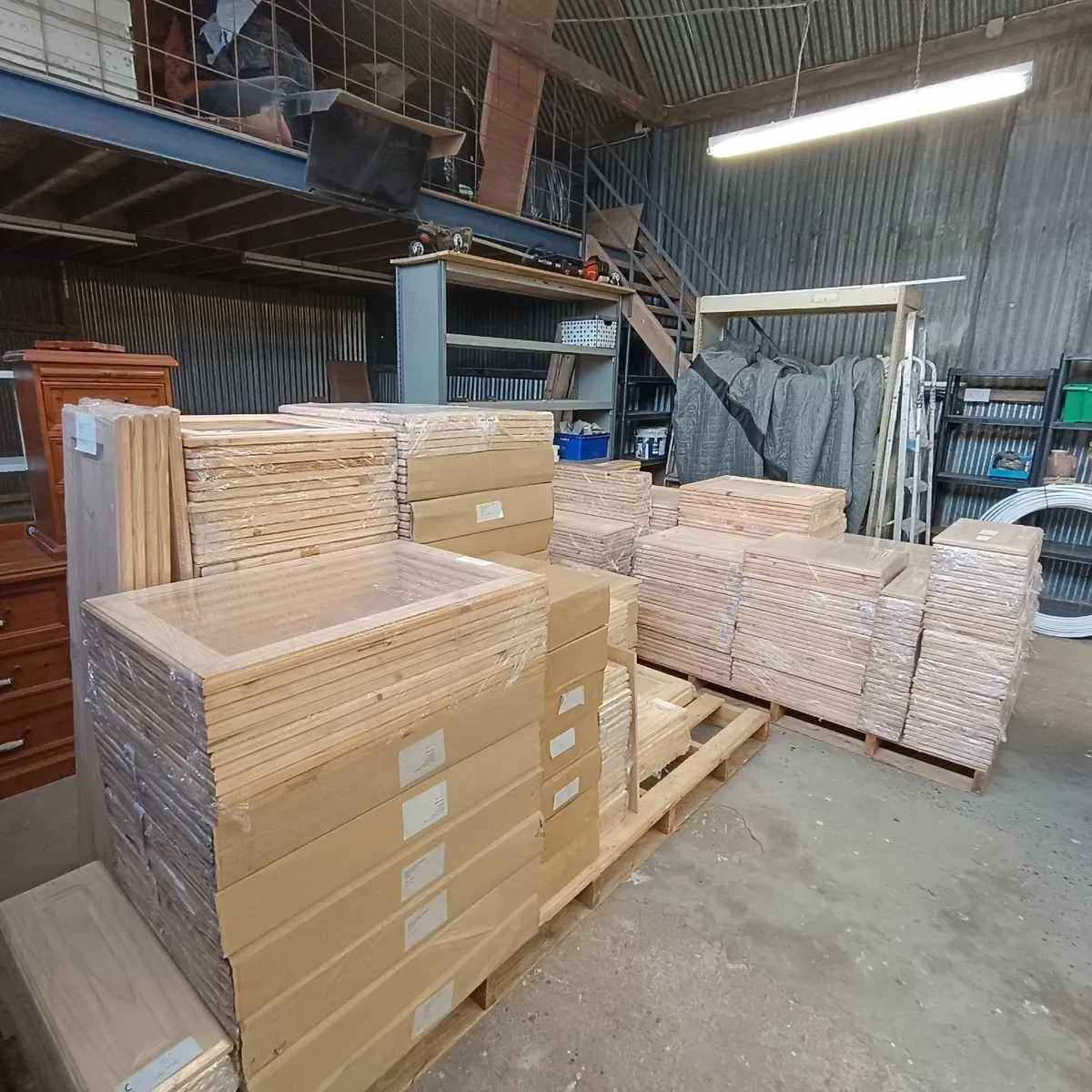 Pine cabinet doors and drawer fronts - Image 1