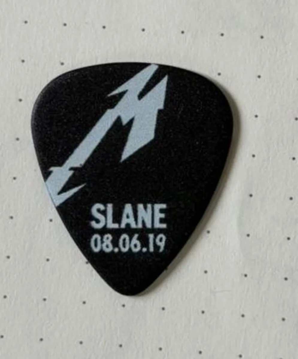 Metallica guitar pick - Slane 08 June 2019 - Image 2