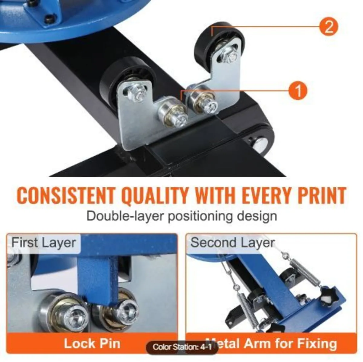Screen Printing Machine, 4 Color 1 Station 360° - Image 3