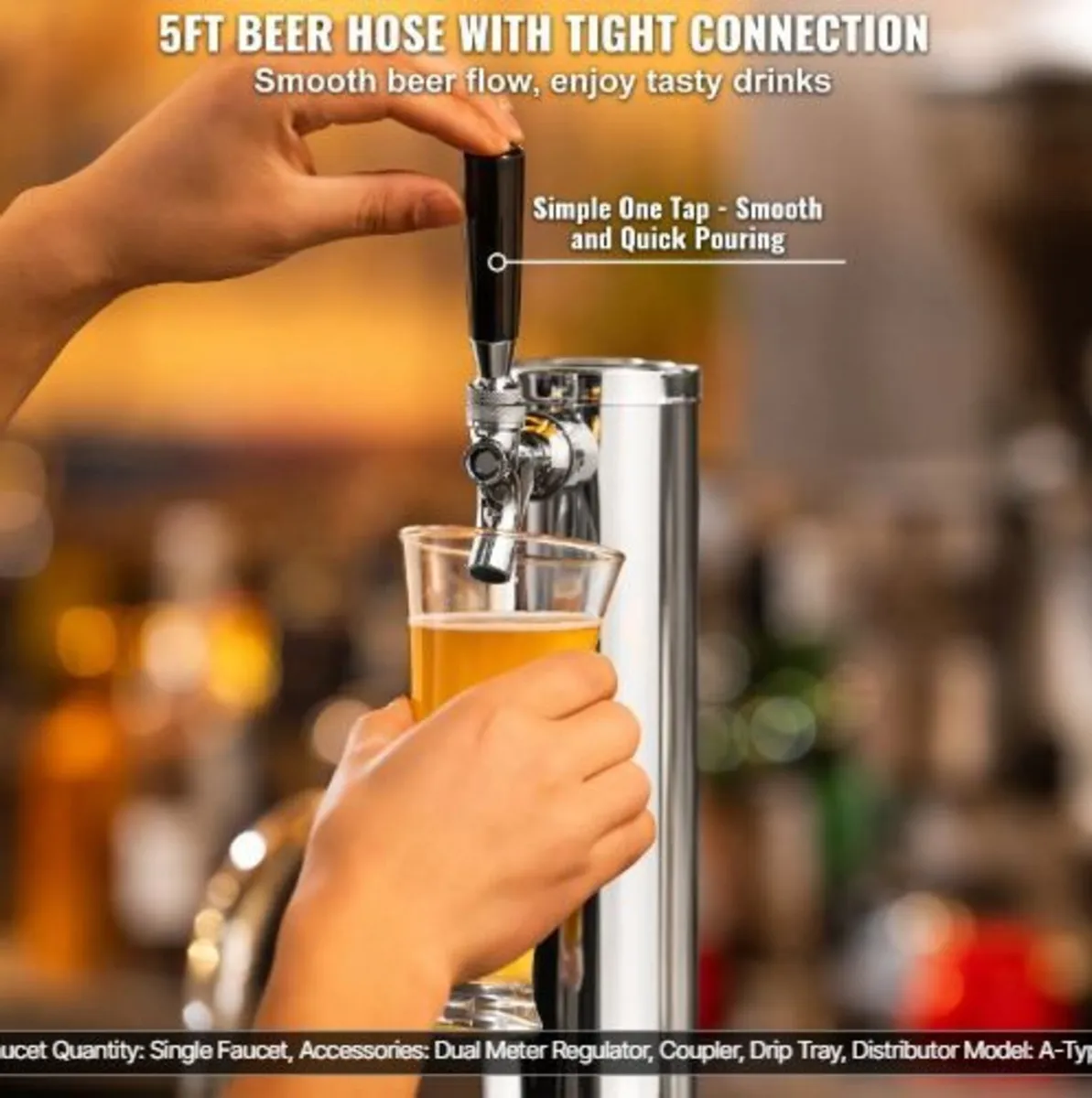 Kegerator Tower Kit, Single Tap Beer - Image 3