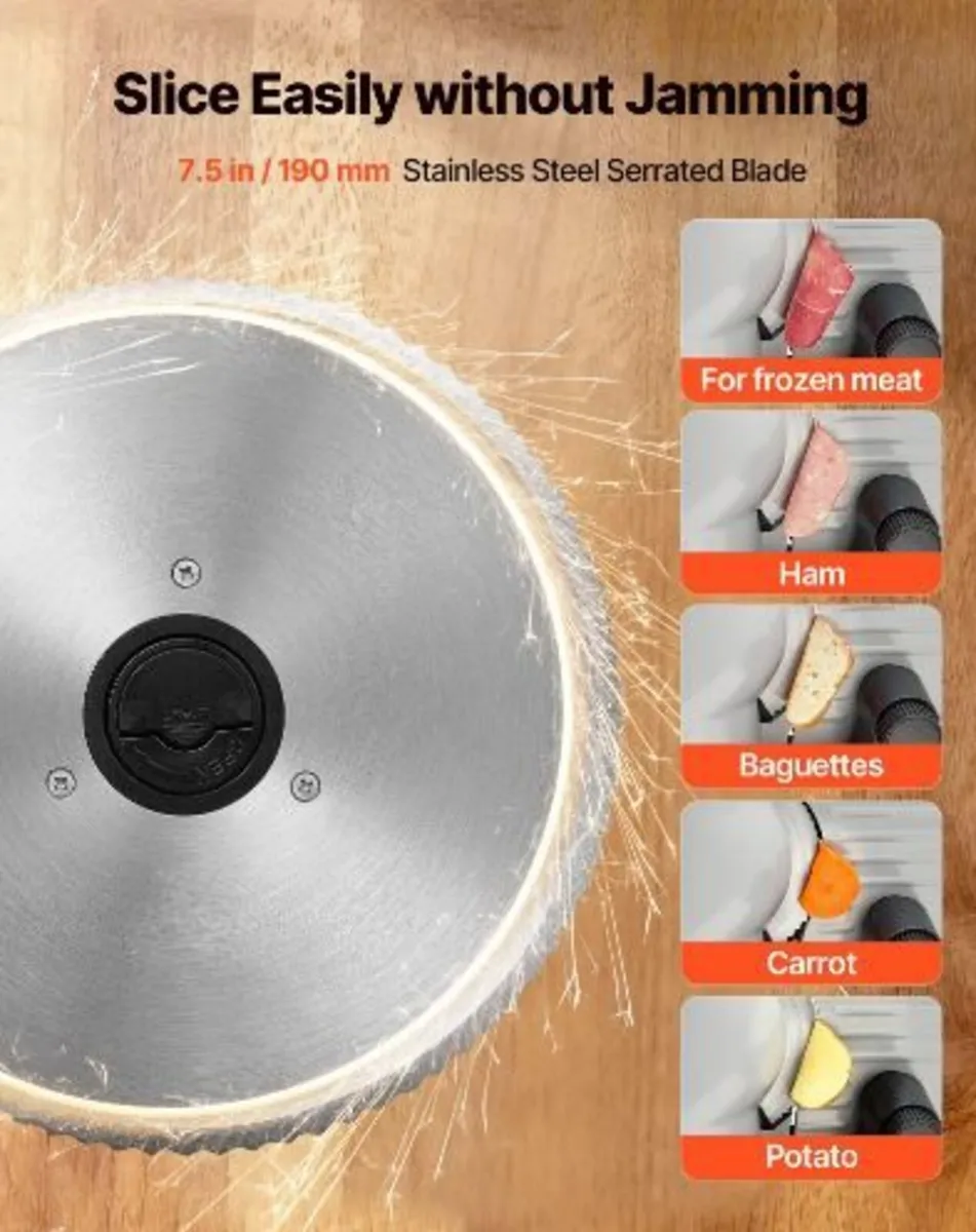 Meat Slicer, Electric Deli Slicer - Image 2