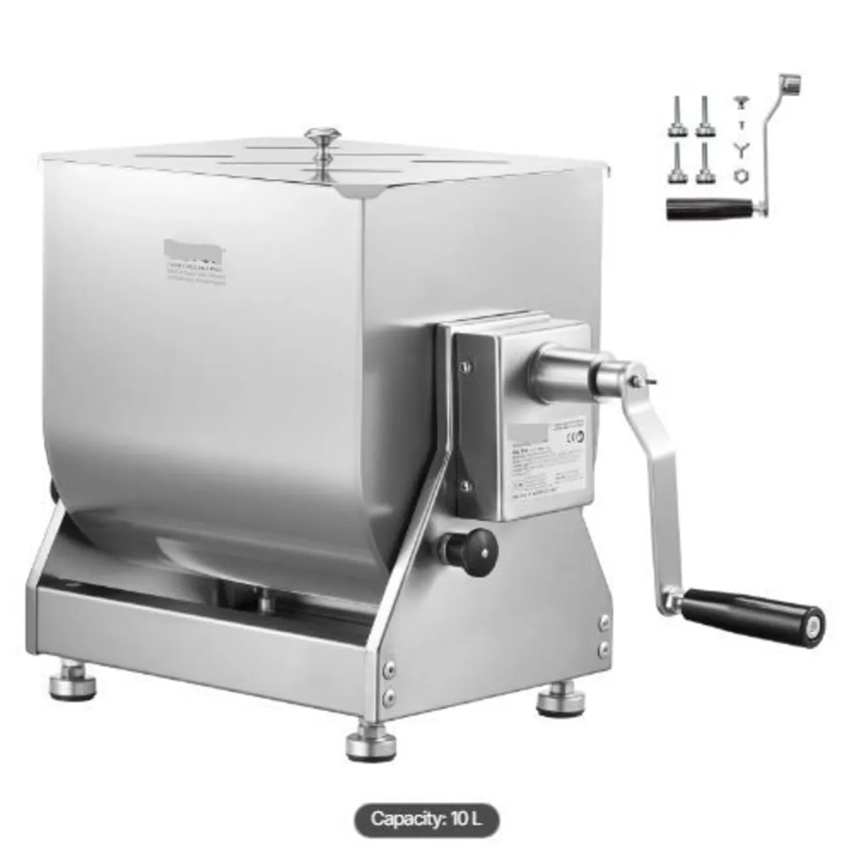 Manual Meat Mixer, 10 L Tilt Tank - Image 1