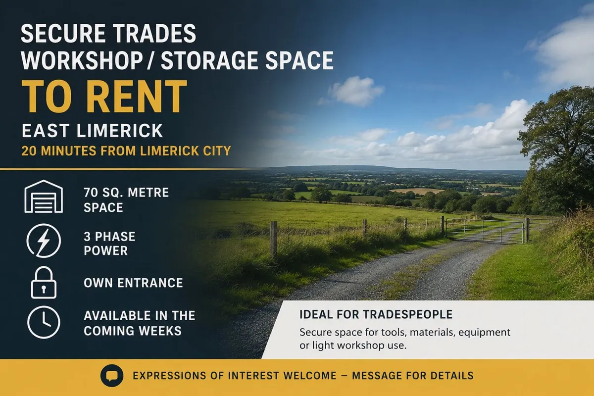 Secure Trades Workshop / Storage Space Available
