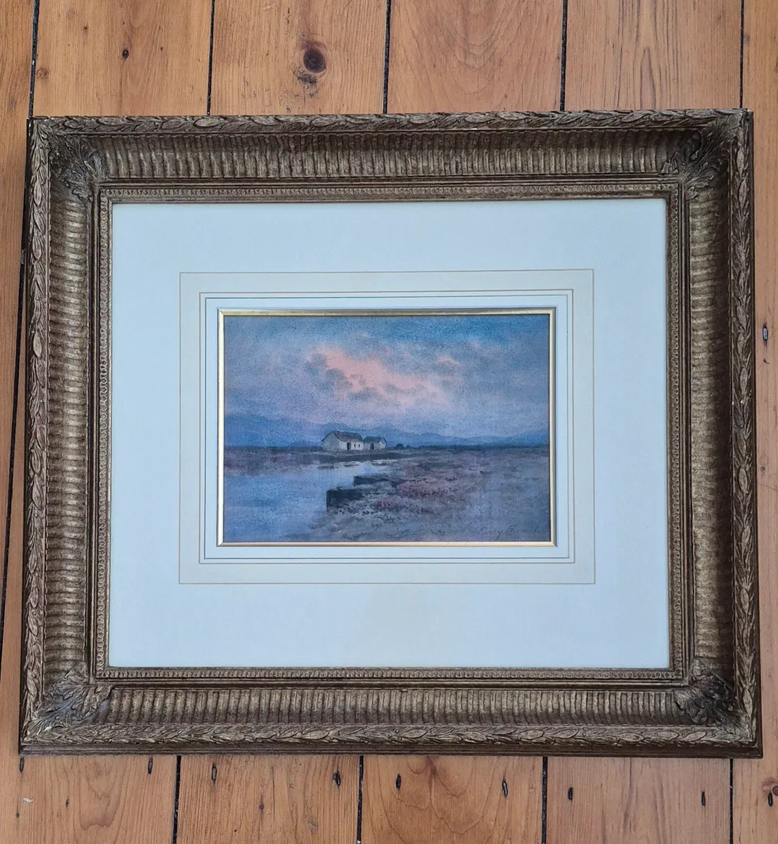 Percy French Lakeside Cottages Leitrim Watercolour - Image 1