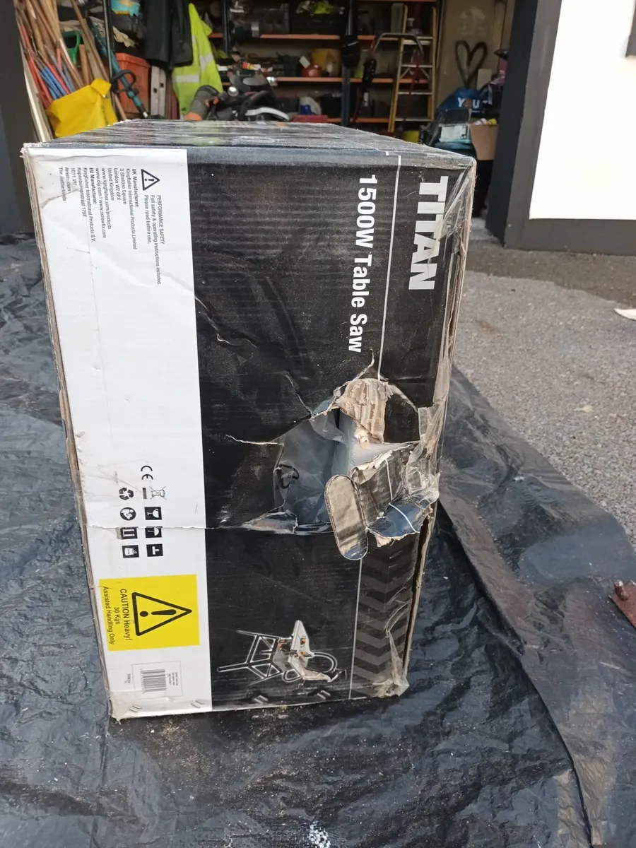 New Titan 1500w Table saw still in box unopened - Image 2