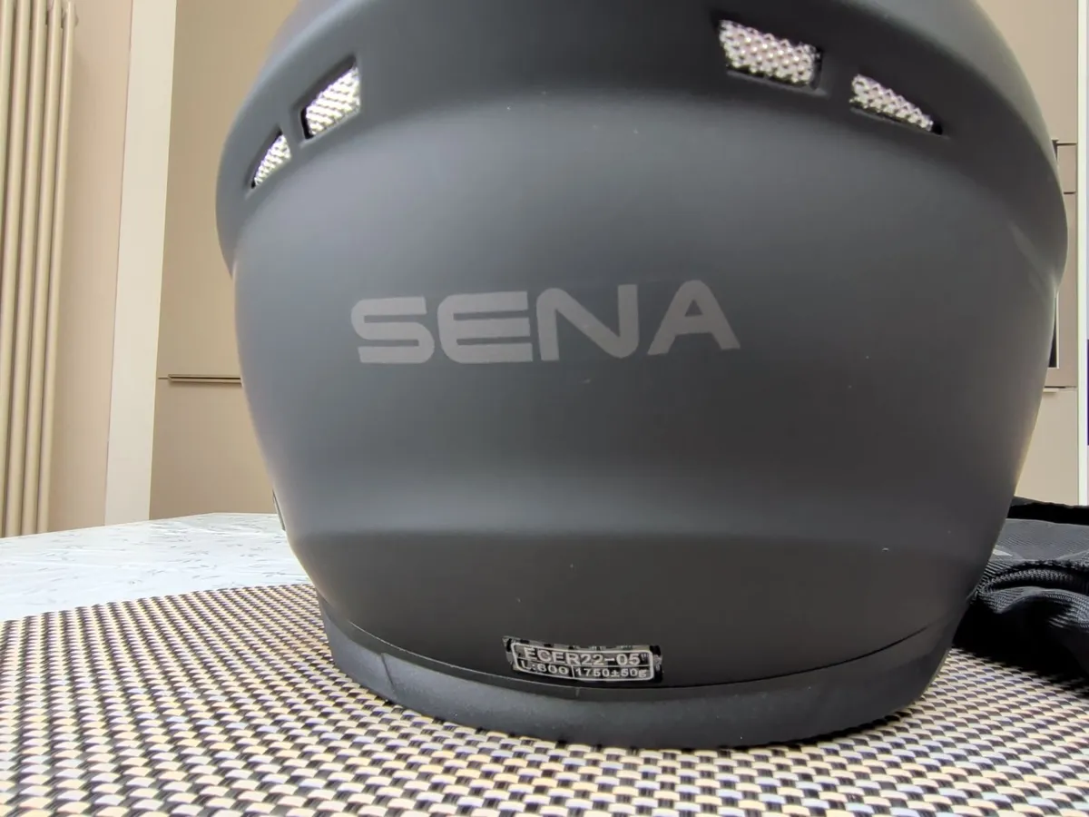 Full face motorbike helmet with comms - Image 3