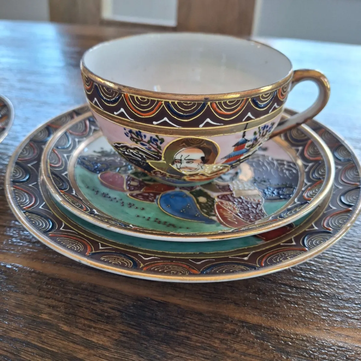 Vintage Japanese Porcelain Tea Set – Hand-Painted - Image 1