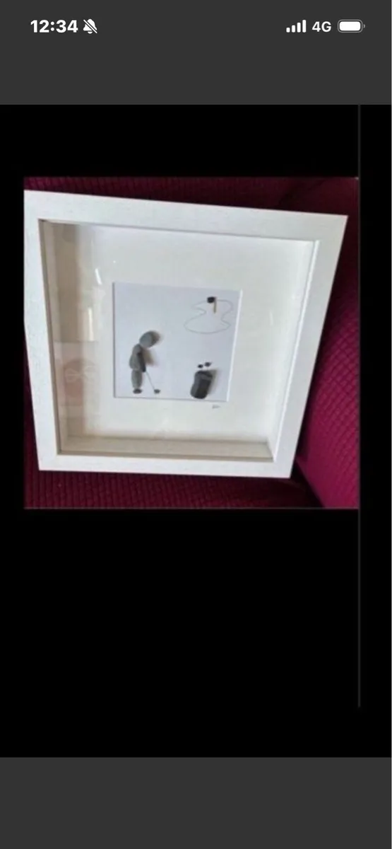 Original Pebble Art Golf Display - Image 1