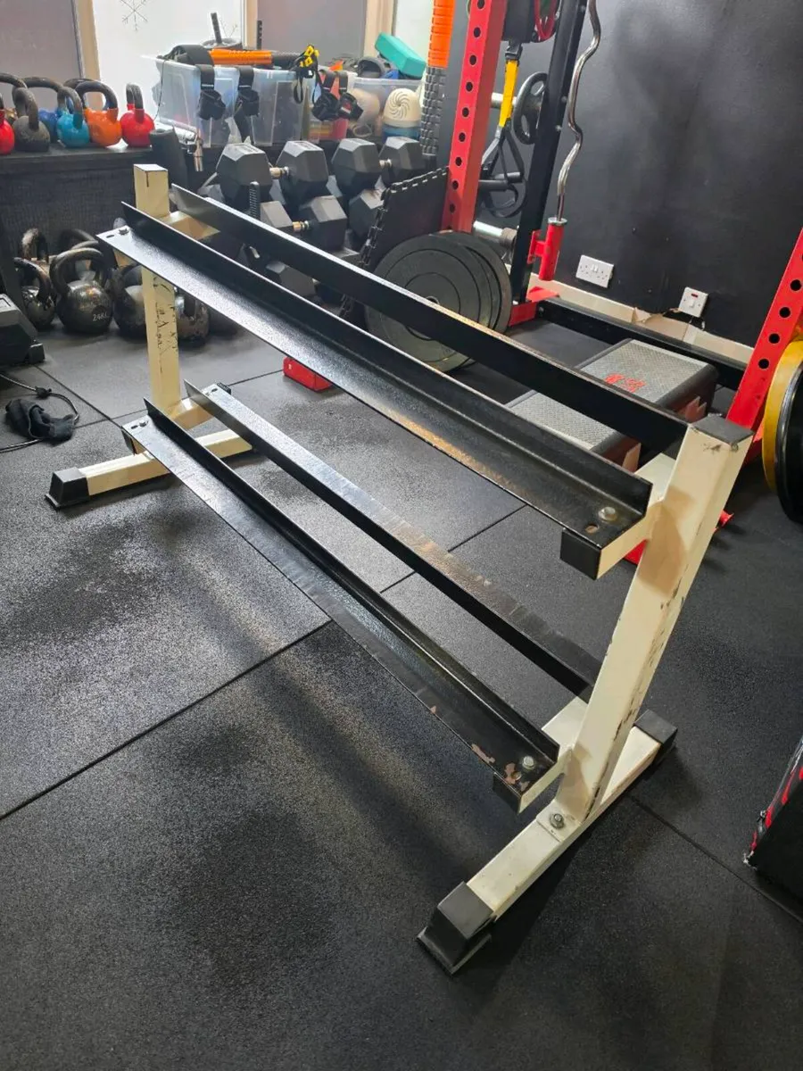 2 heavy duty dumbell racks for sale - Image 1