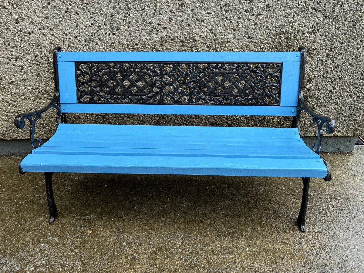 Garden bench, hardwood very sturdy - Image 1