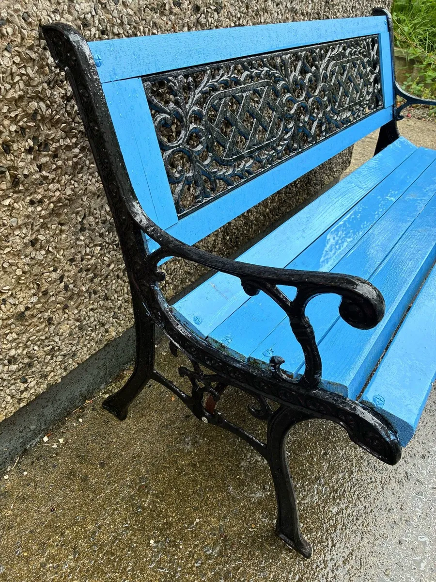 Garden bench, hardwood very sturdy - Image 3