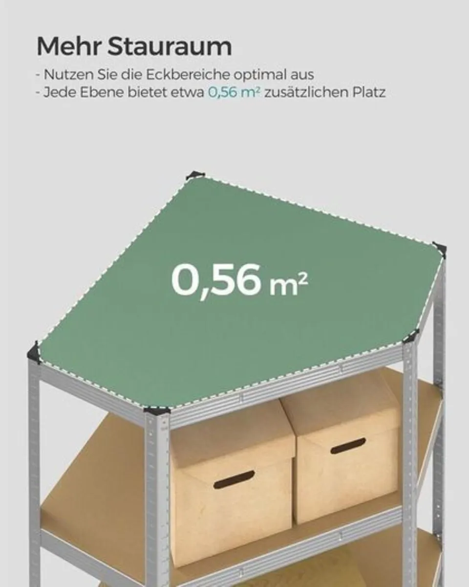 Corner shelf with a load capacity of up to 875 kg - Image 3