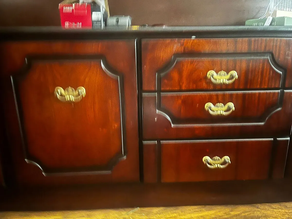 Vintage Mahogany Living Room Display Unit - Image 3