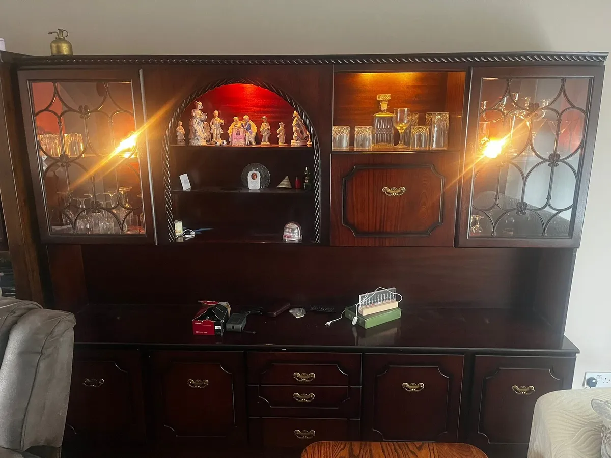 Vintage Mahogany Living Room Display Unit - Image 4