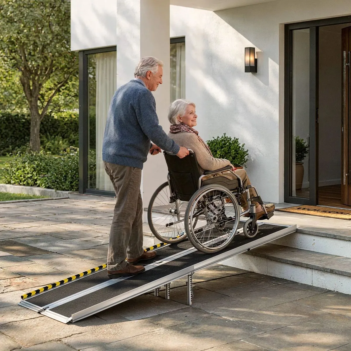 Portable Wheelchair Ramp 8FT 800 lbs - Image 1