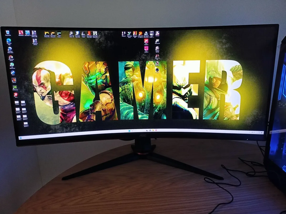 Gaming PC Full setup with monitor mouse keyboard - Image 4