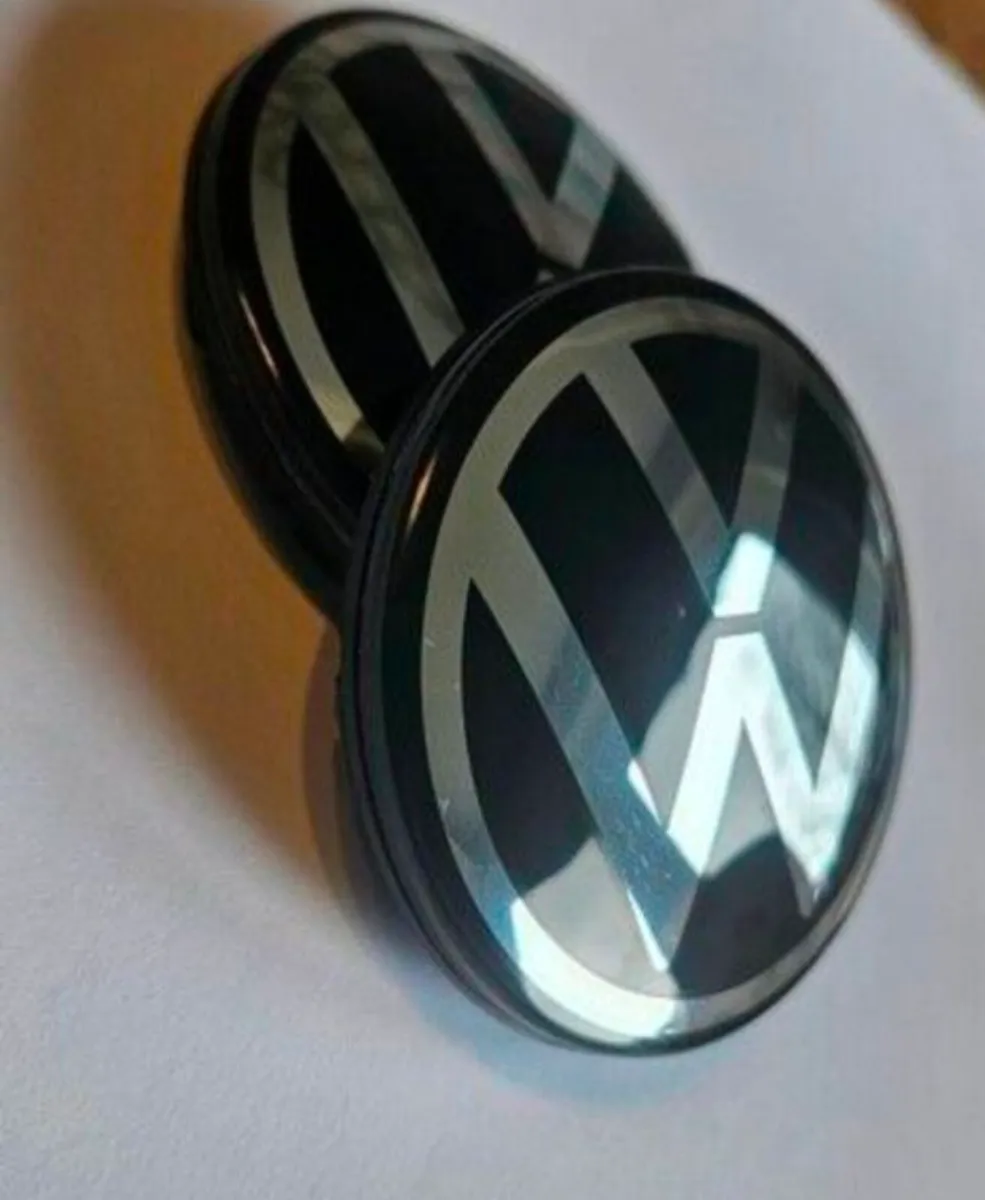 65mm VW Volkswagen wheel Centre Caps New style. - Image 2