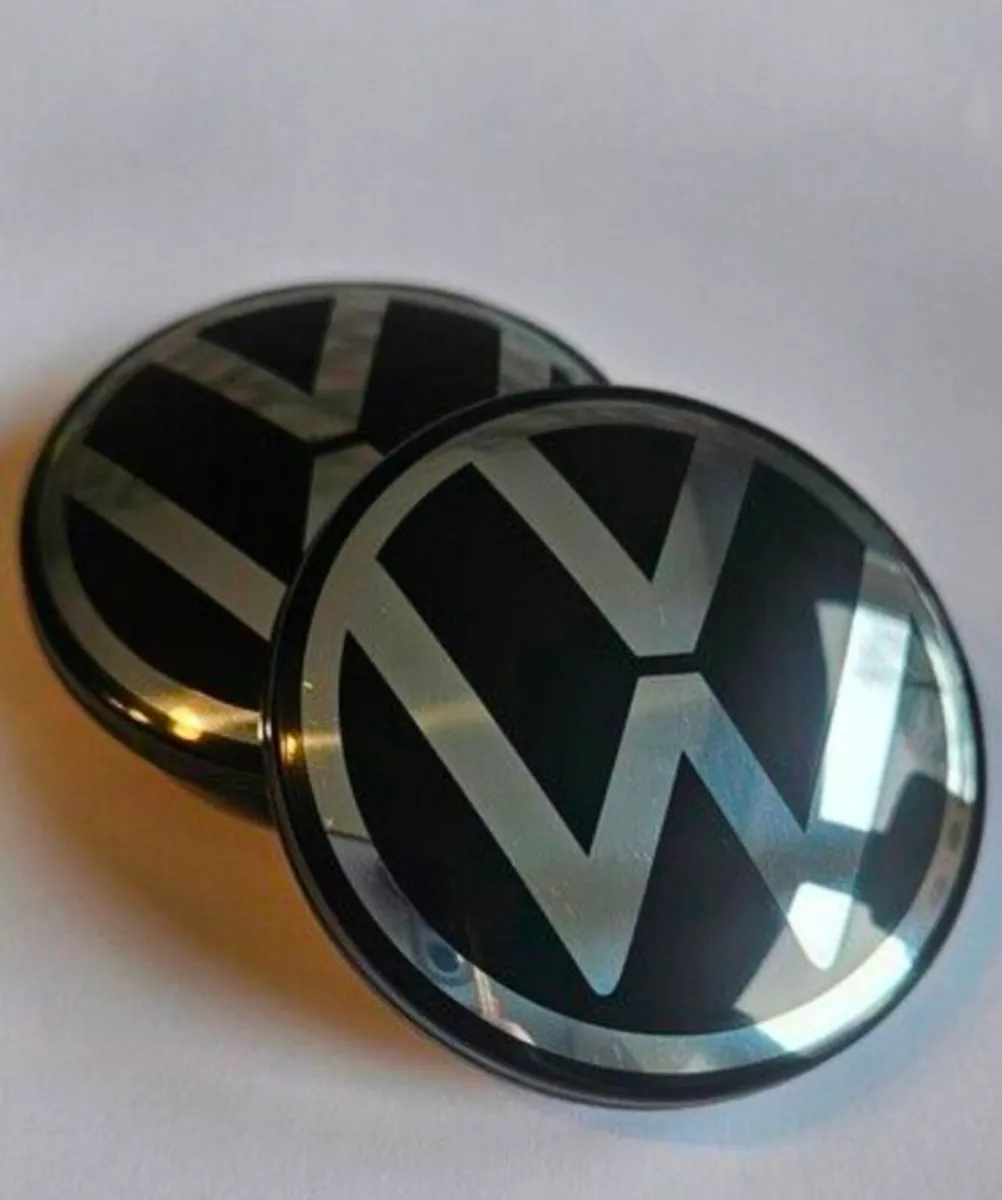 65mm VW Volkswagen wheel Centre Caps New style. - Image 3