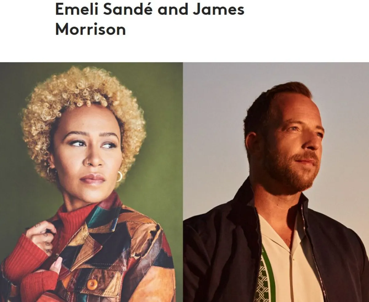 Emile Sande & James Morrison tickets Galway Arts