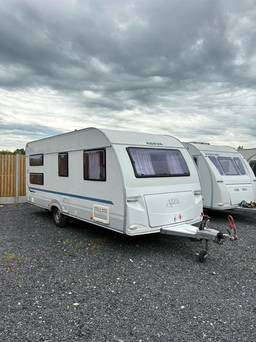 Adria 6 Berth Fixed Bunkbed Caravan For Sale - Image 1