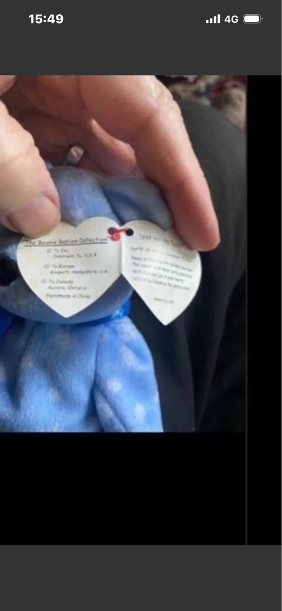 Rare & Retired Beanie Baby with errors - Image 3