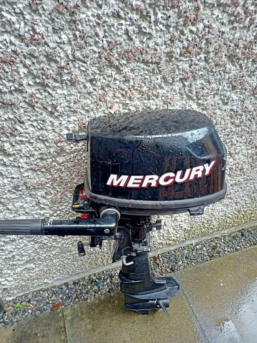 5HP 4 stroke short shaft Mercury outboard  w 12L t - Image 3