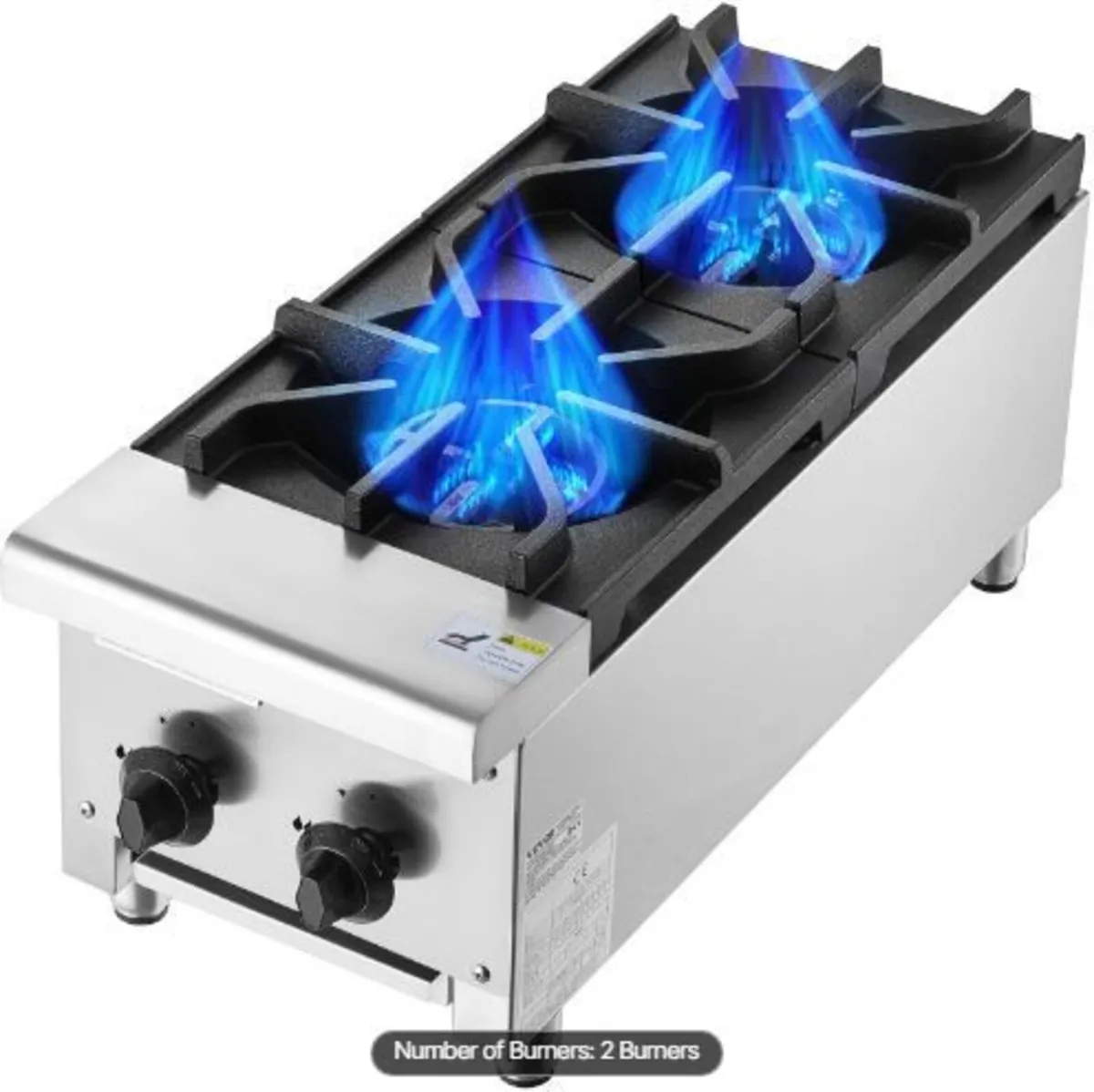 Commercial Gas Stove with 2 Burners - Image 3