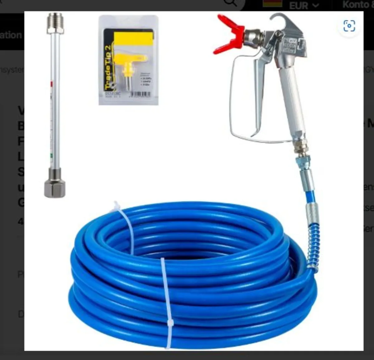 Airless Paint Sprayer Gun and Hose Kit Tool - Image 1