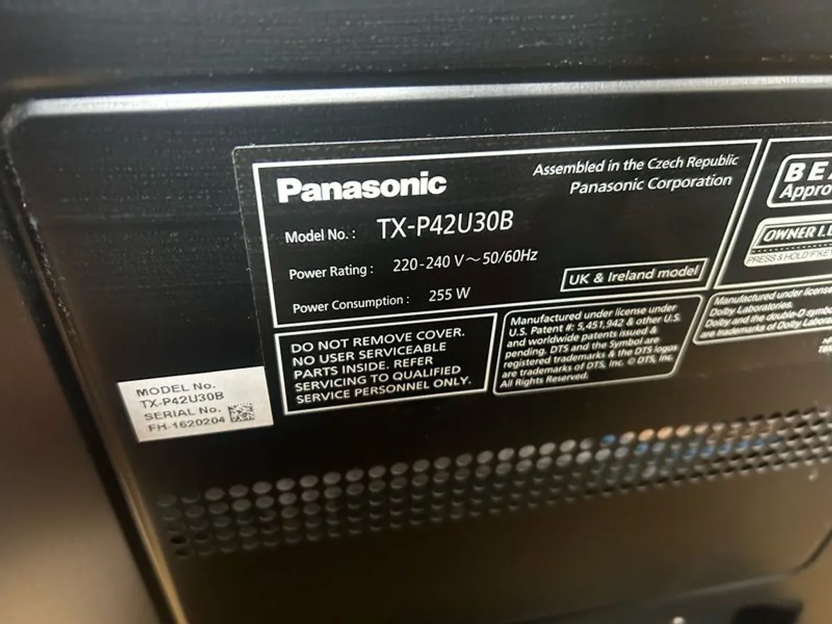 Panasonic Viera 42" Plasma TV - Image 2