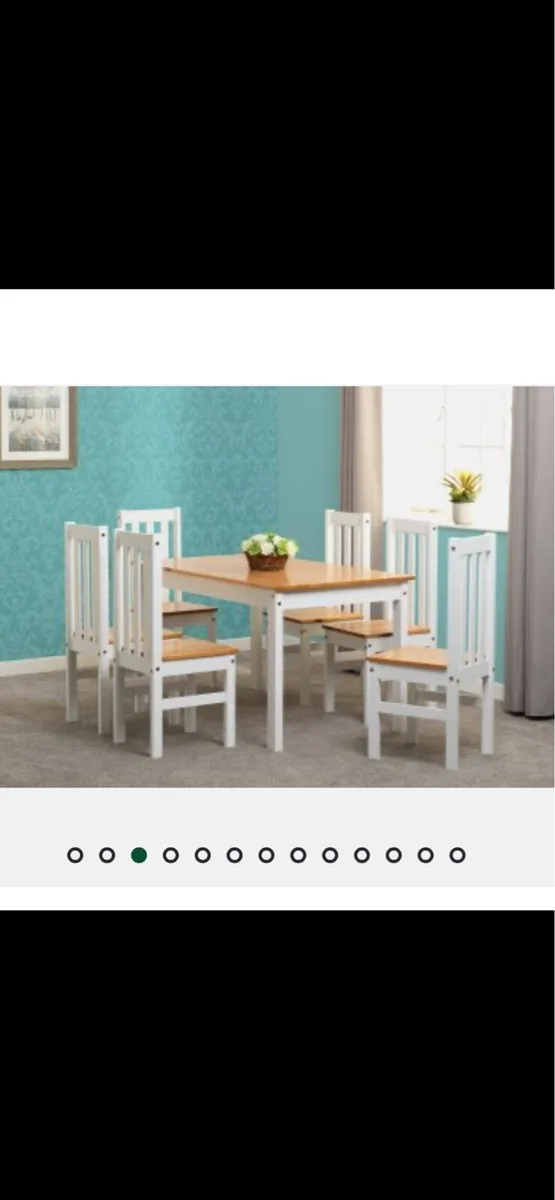 6 SEATER DINING TABLES X4 - Image 1