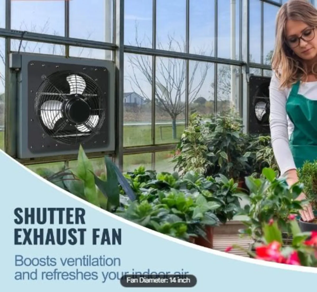 Shutter Exhaust Fan, 356 mm - Image 3