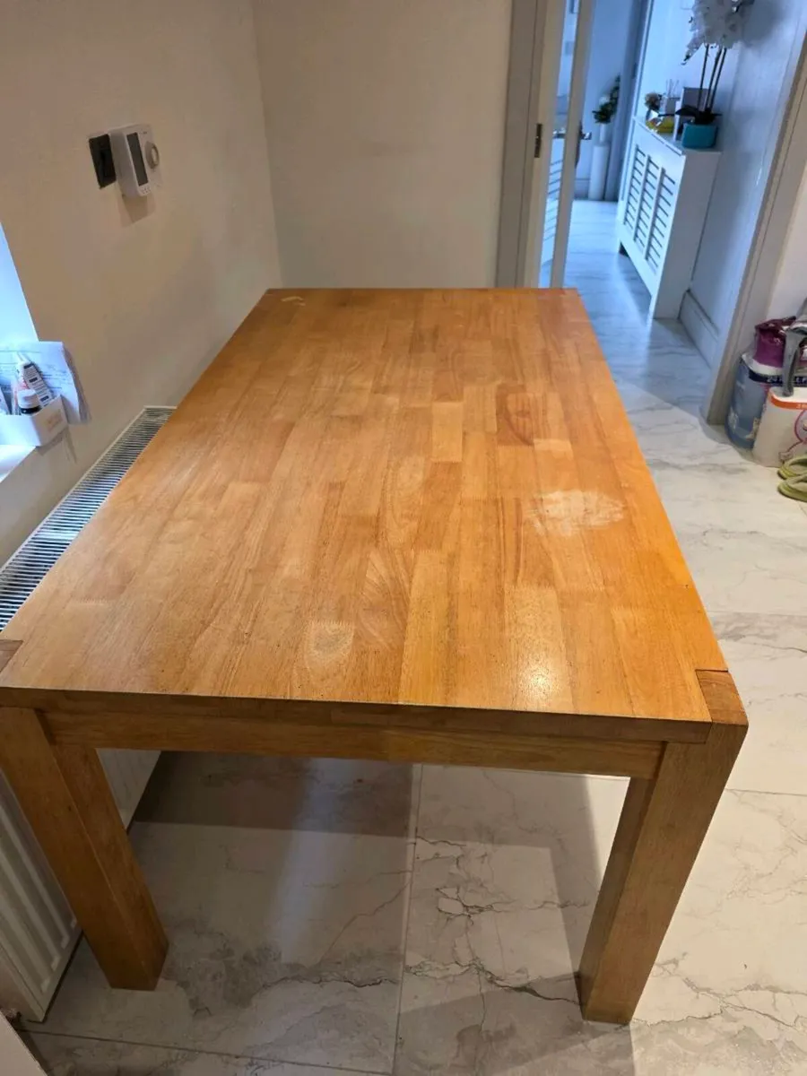 Dining table solid oak - Image 3
