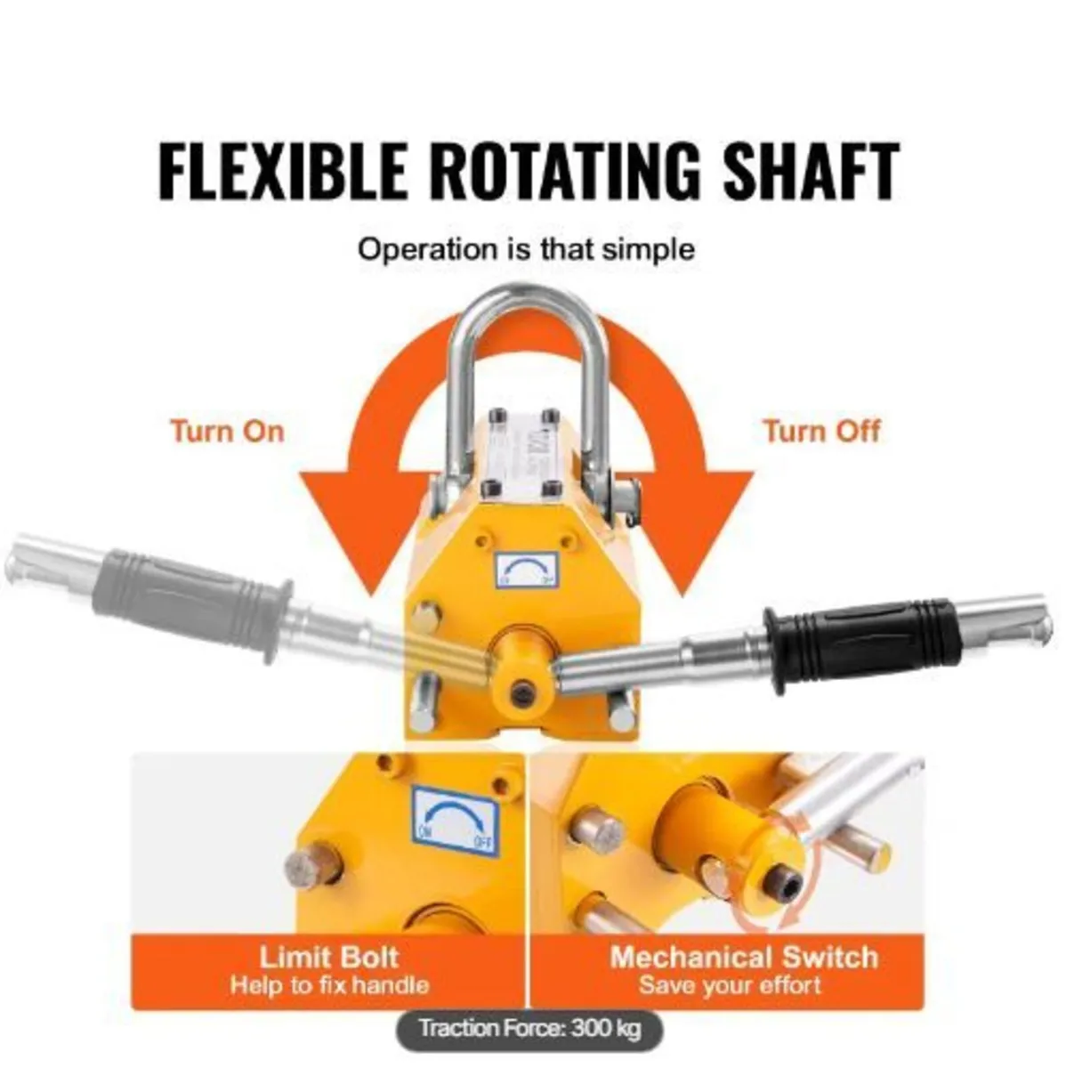 Magnetic Lifter, 660 lbs/300 kg Pulling Capacity - Image 4