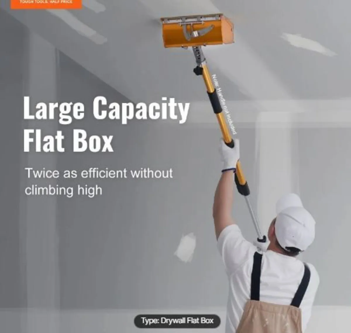 Drywall Flat Box, 10-Inch Wide Quick Clean - Image 2