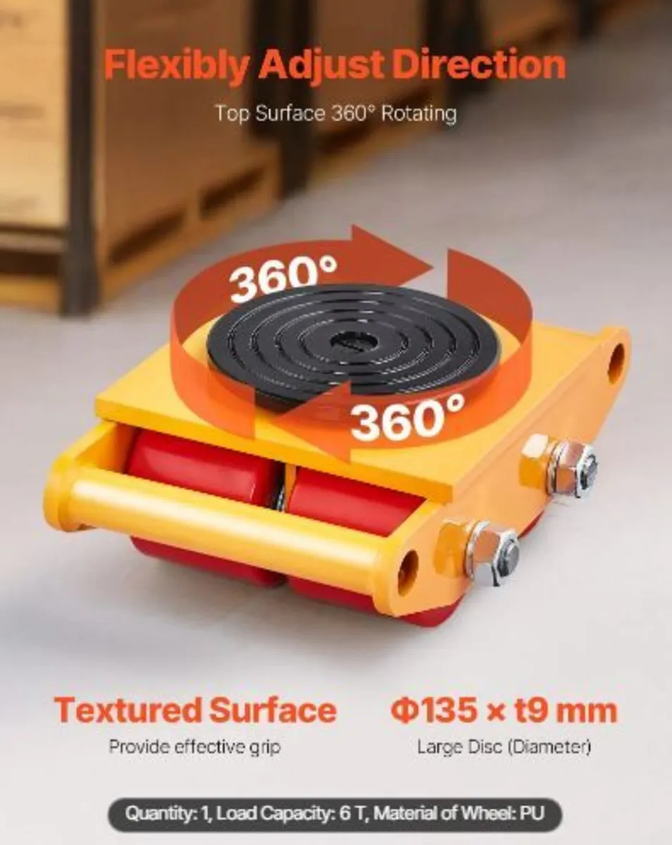 Machinery Skate Dolly, 13,200 LBS/6T - Image 4