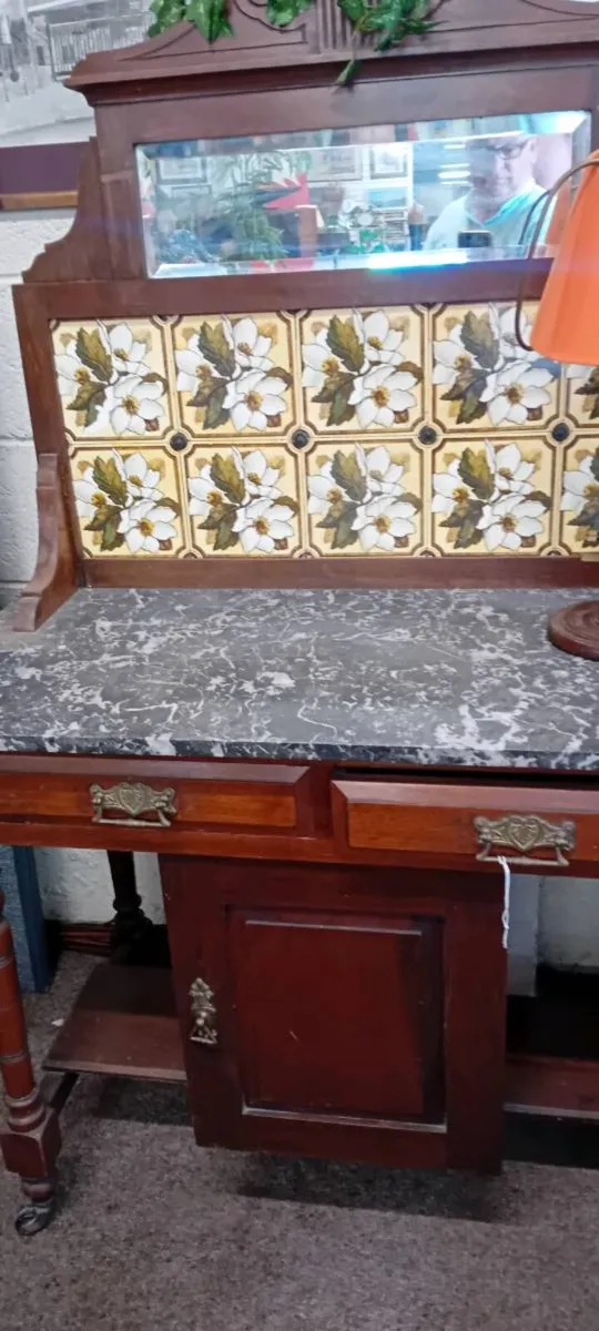 Antique Granite Top Wash Stand - Image 2