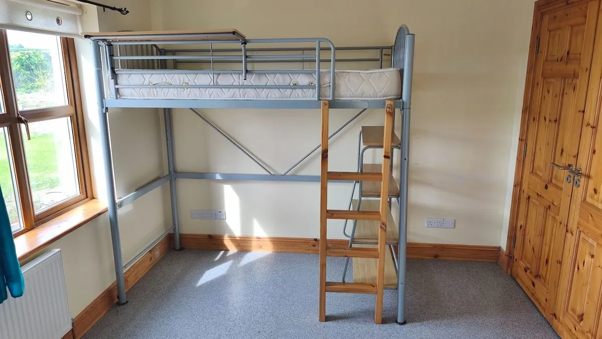 Bunk Bed Metal Frame with Matress - Image 3