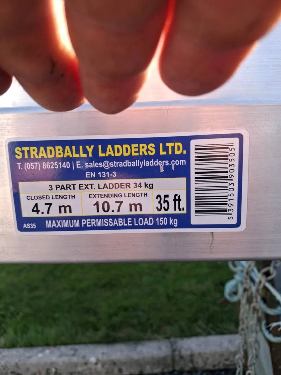 Triple extension ladder new never used - Image 1