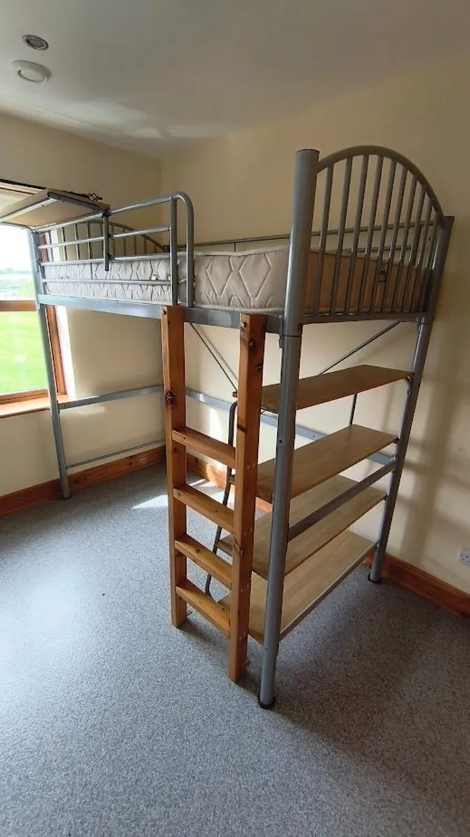 Bunk Bed Metal Frame with Matress - Image 1