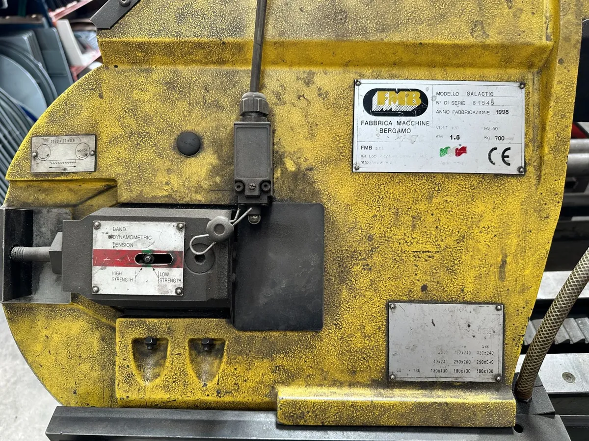 FMB Galactic band saw, welding machine and tools - Image 1