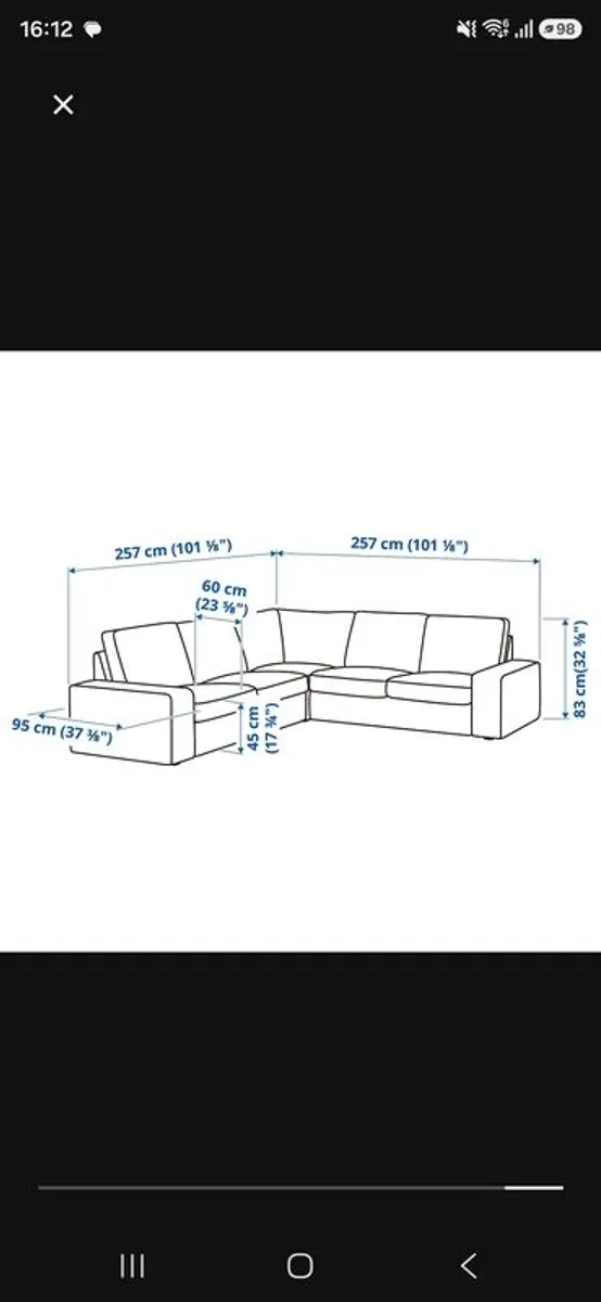4 Seater L shaped Sofa - Image 4
