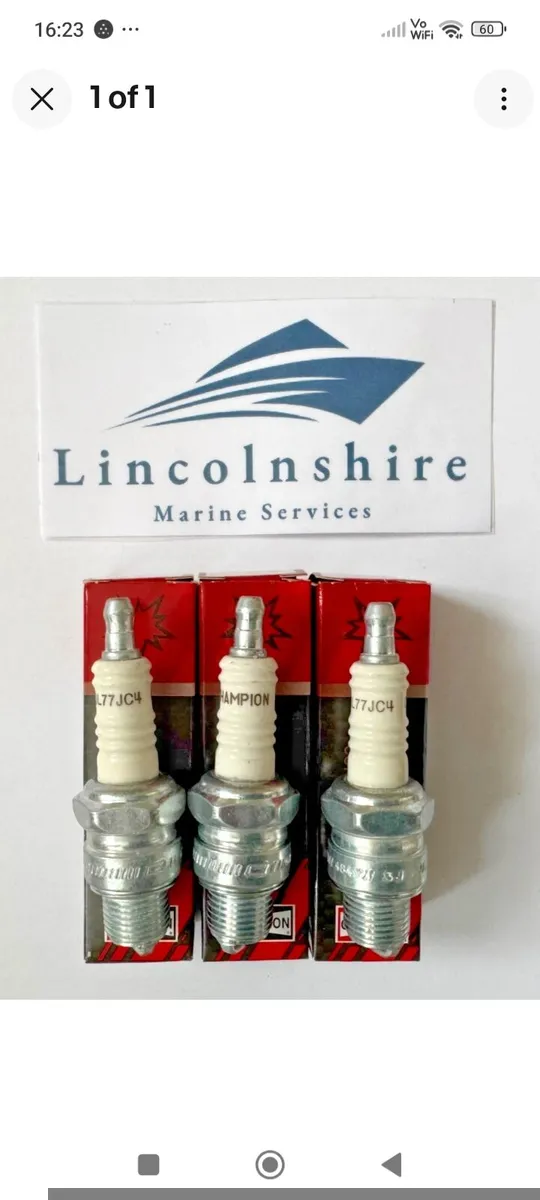 Evinrude Johnson 40HP 50HP Spark Plugs Copper Plus