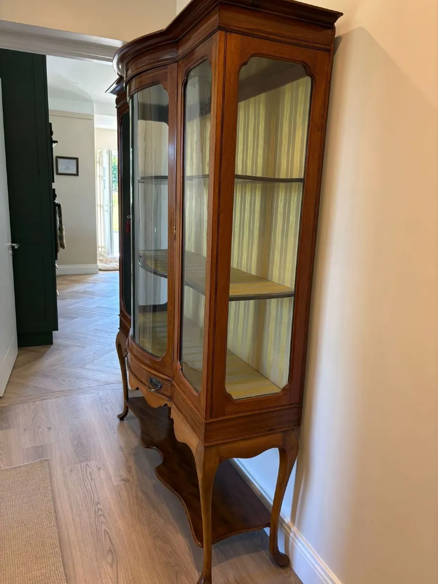 Edwardian Mahogany Glazed Display Cabinet - Image 2