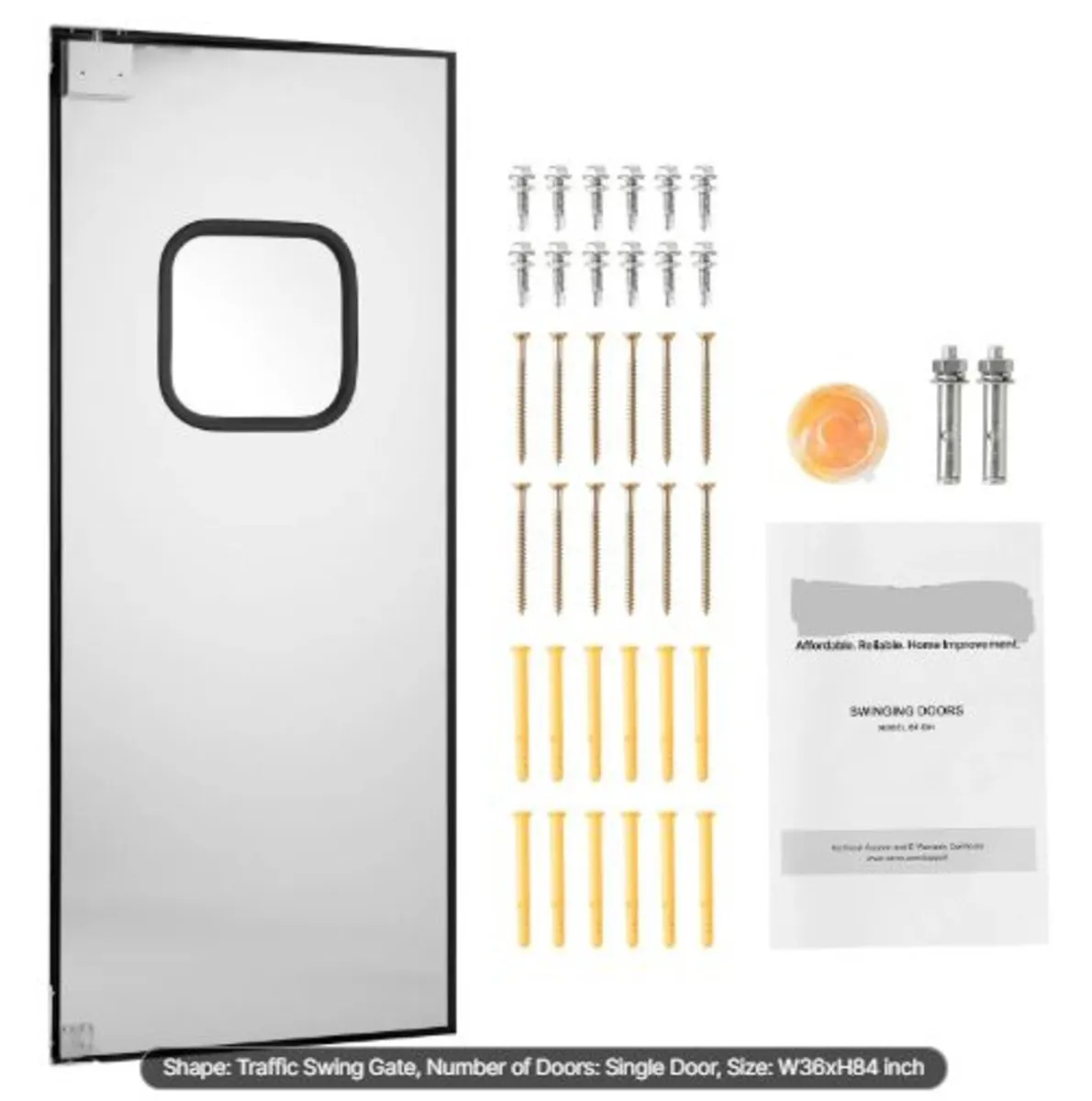 Traffic Swing Door, Single Panel Fits Door Opening - Image 1