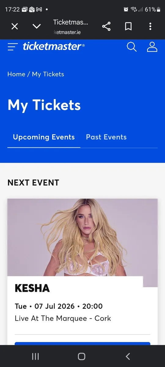 Kesha ticket for the marquee Tuesday 7th July