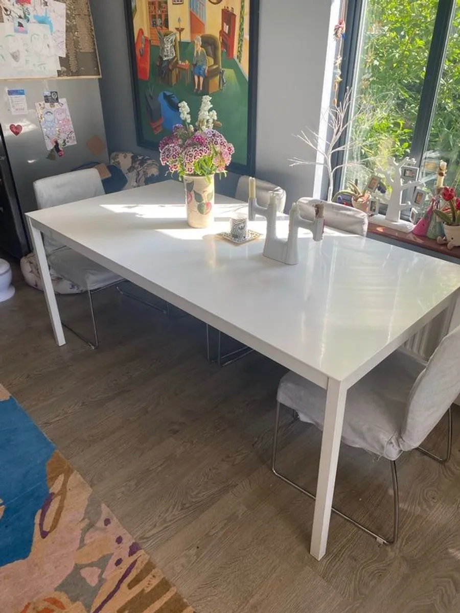 White Dining Table - Image 2