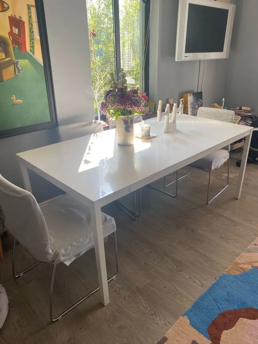 White Dining Table - Image 3
