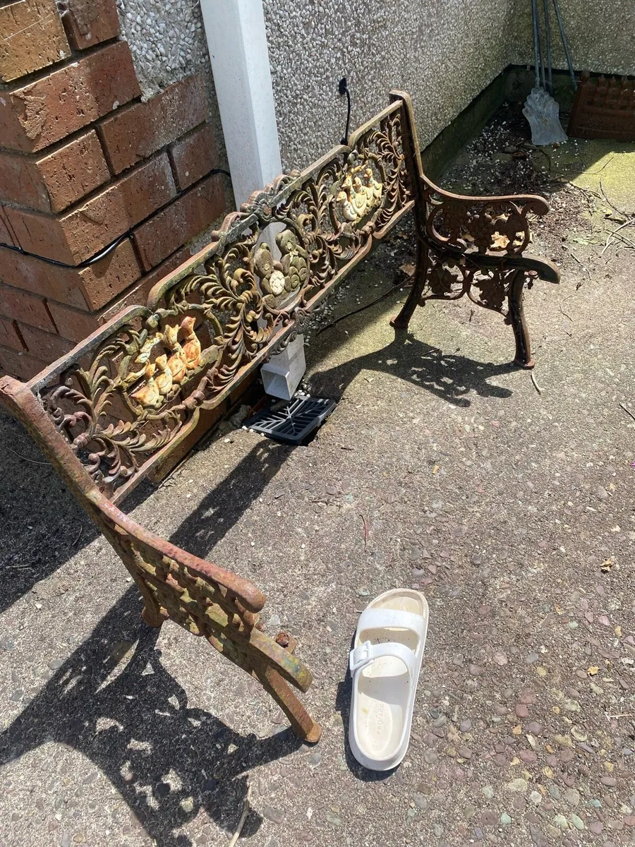 Child’s cast iron bench.sold pending - Image 2
