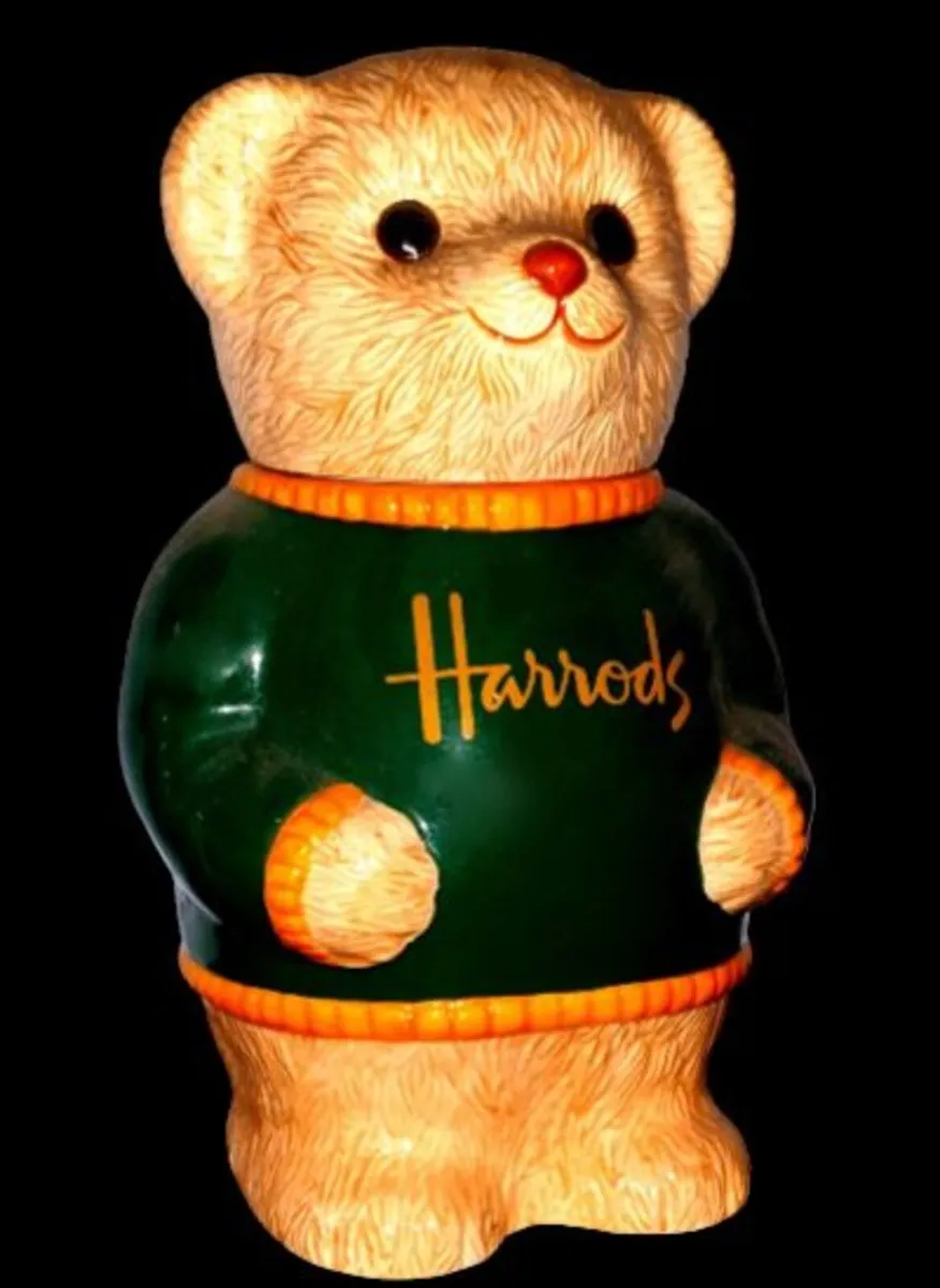 Vintage Harrods Ceramic Teddy Bear Cookie Jar - Image 4