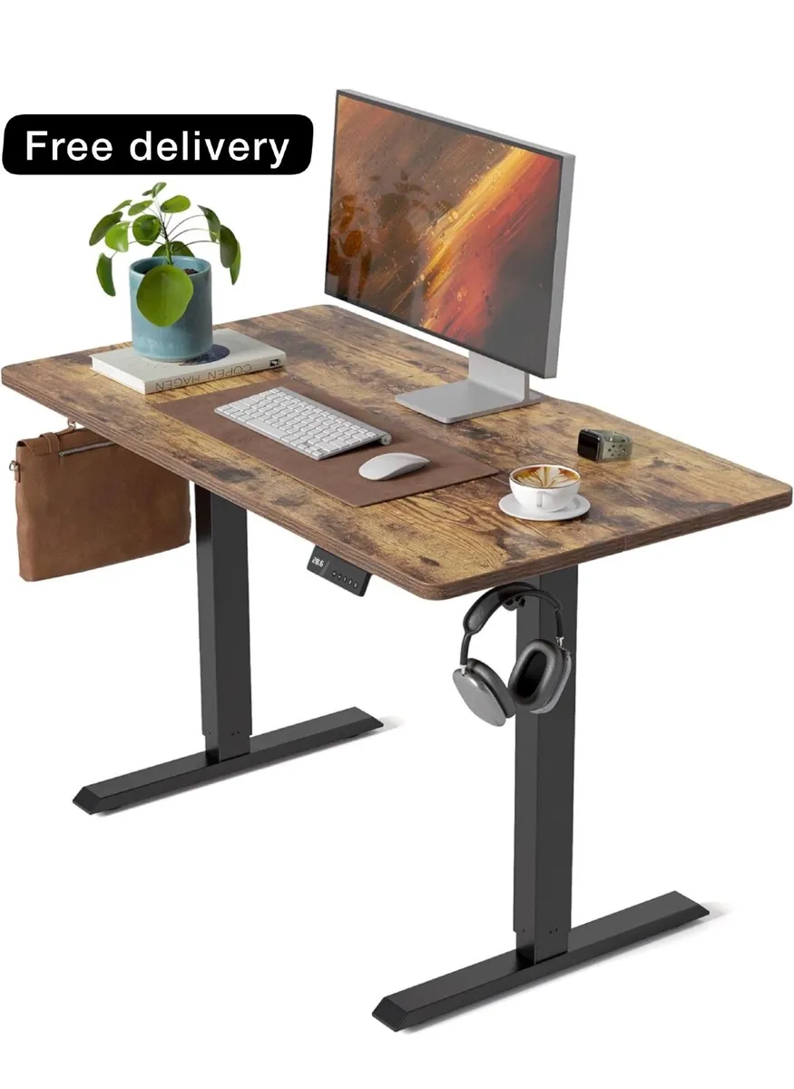 Electric Standing Desk 100 X 60 cm Heigh Adjustabl - Image 1